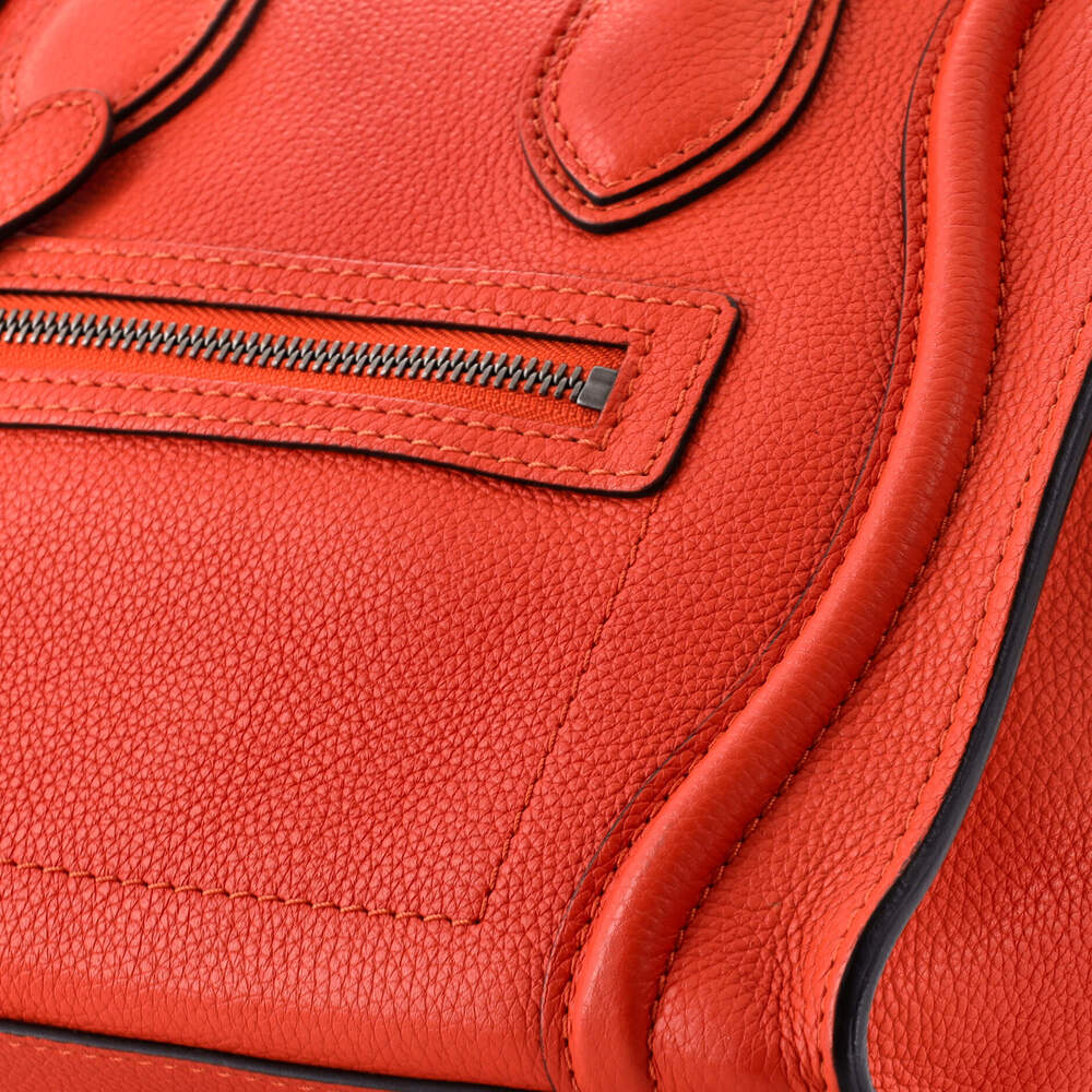 Celine Luggage Bag Grainy Leather Micro #233094C10B - Picture 6 of 7